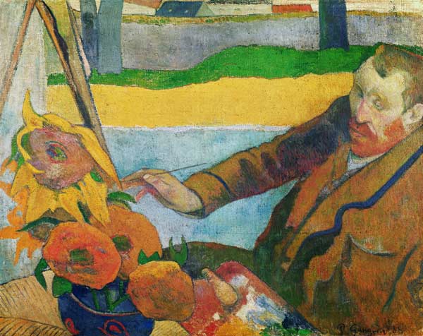 Van Gogh, sunflowers painting de Paul Gauguin
