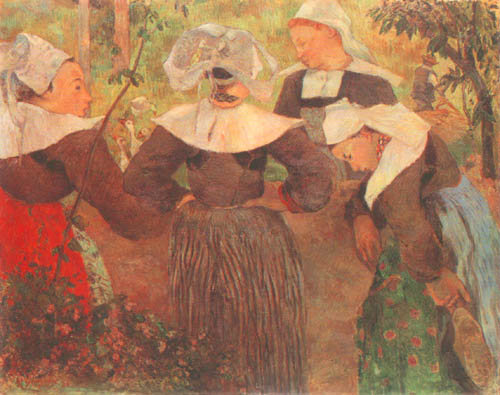 Four Breton farmers de Paul Gauguin
