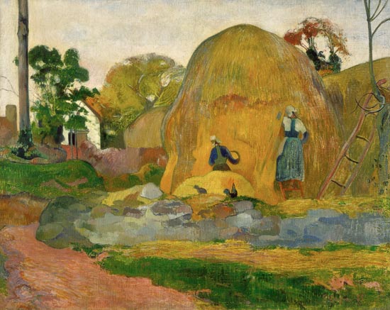 Yellow Haystacks, or Golden Harvest de Paul Gauguin