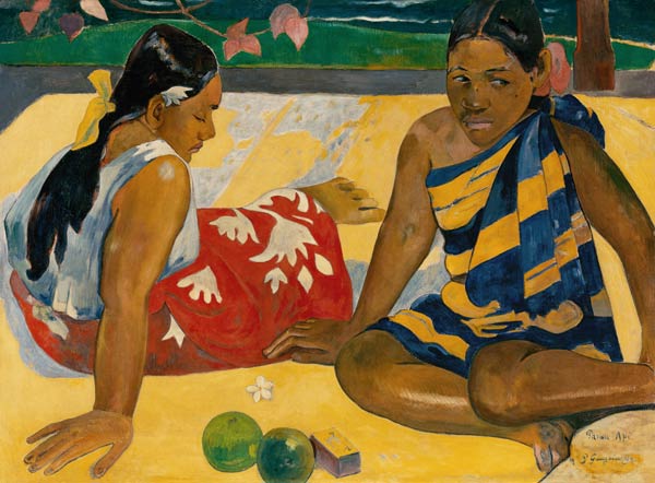 Dos mujeres de Tahití de Paul Gauguin