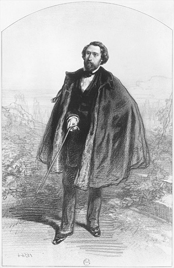 Alfred de Musset (1810-57) de Paul Gavarni