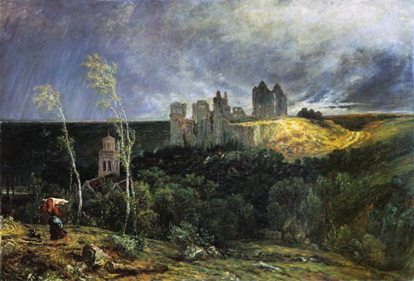 The Ruins of Chateau de Pierrefonds de Paul Huet