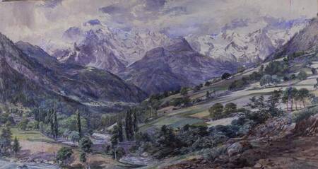 An Alpine View de Paul Jacob Naftel