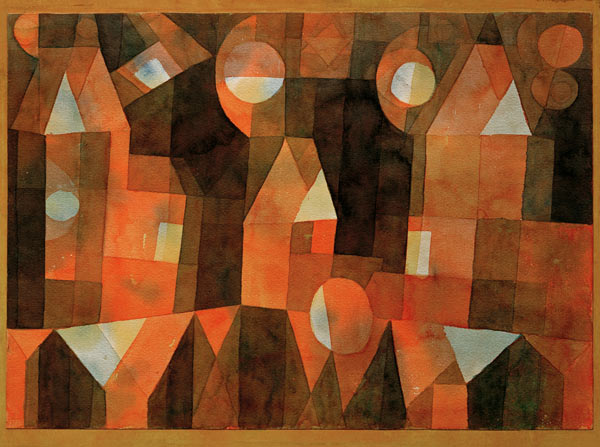 Haeuser an der Bruecke (Drei Haeuser an de Paul Klee
