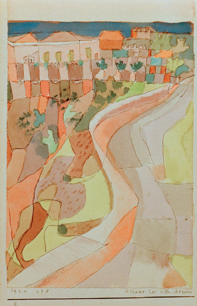 Strasse bei Villa Mazzaro 1924.238. de Paul Klee
