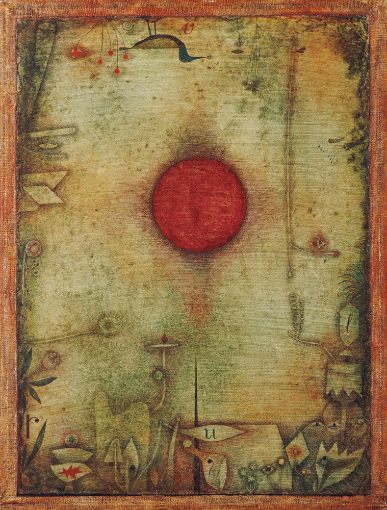Ad Marginem, 1930 (no 210) (w/c on primed cardboard)  de Paul Klee