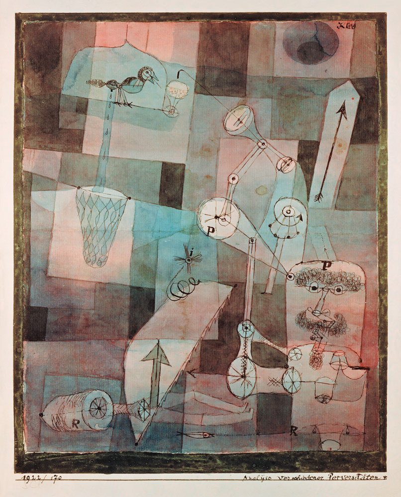 Analysis of different perversions de Paul Klee