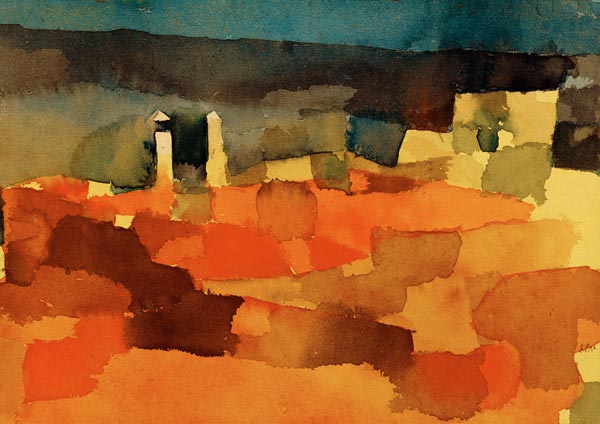 Auf eine Scizze aus Sidibusaid de Paul Klee