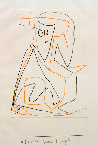 Bart-Nymphe, 1940, 218 (P 18). de Paul Klee