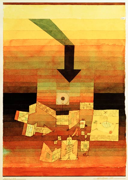 Betroffener Ort, 1922, 109. de Paul Klee