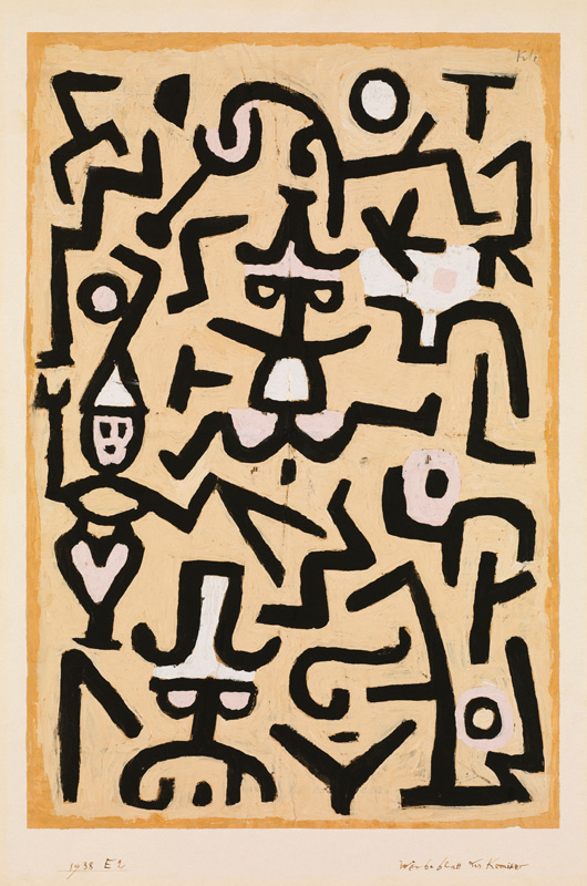 Das Flugblatt des Komödianten de Paul Klee