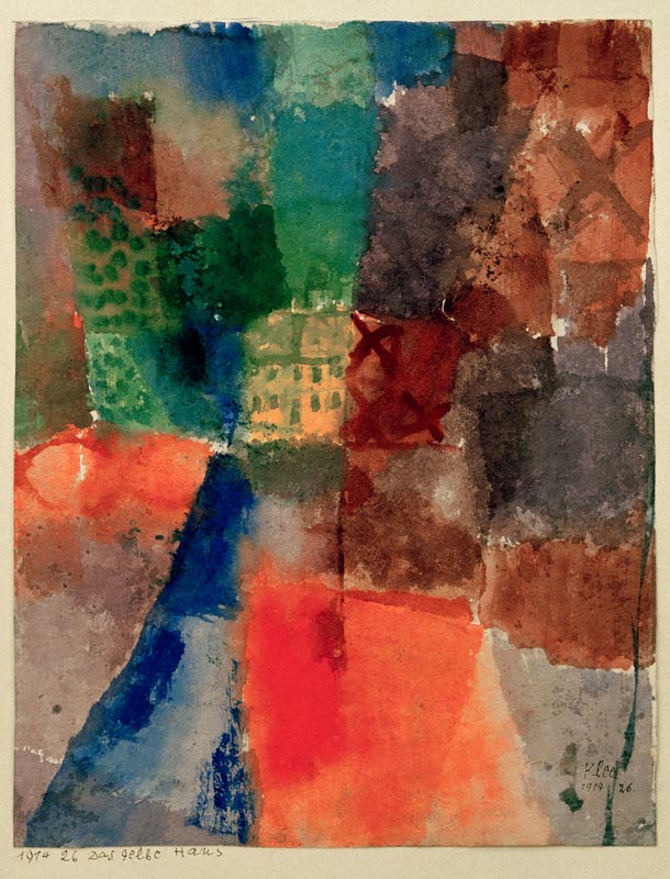 Das gelbe Haus, 1914. 26 de Paul Klee