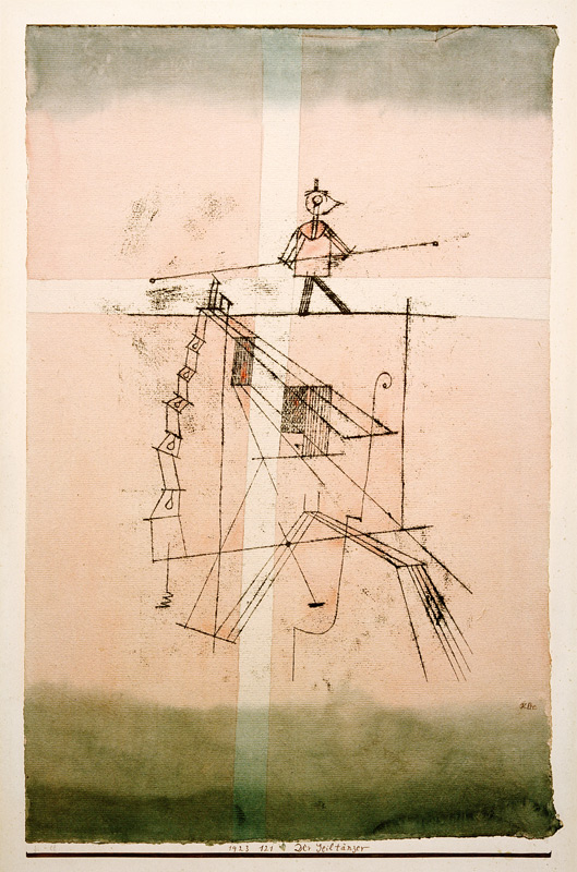 Der Seiltaenzer, 1923, 121. de Paul Klee
