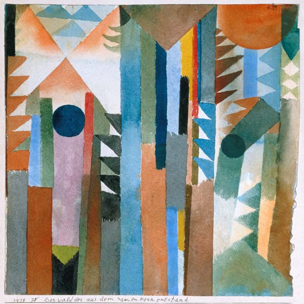 The woods which arose from the seed de Paul Klee