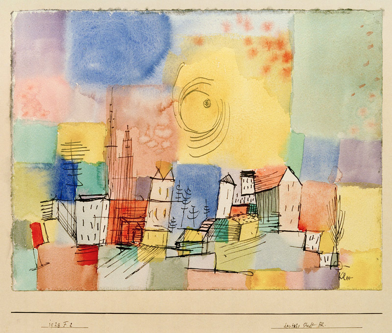 Deutsche Stadt BR, 1928.152 (F 2) de Paul Klee