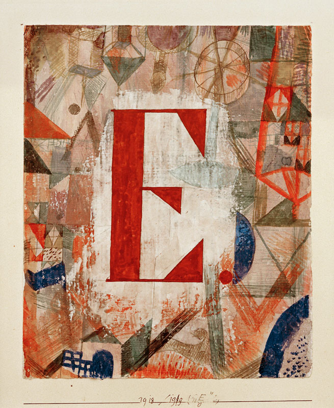 E, 1918, 199. de Paul Klee