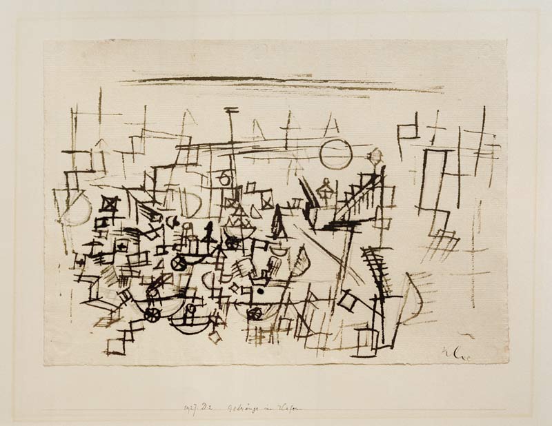 Gedraenge im Hafen, de Paul Klee