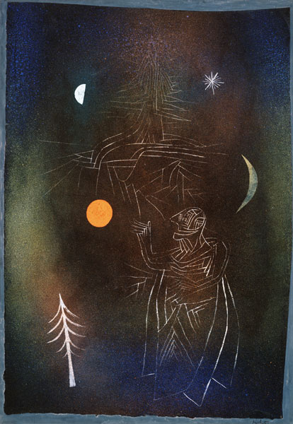 Scholar in the working with stars de Paul Klee