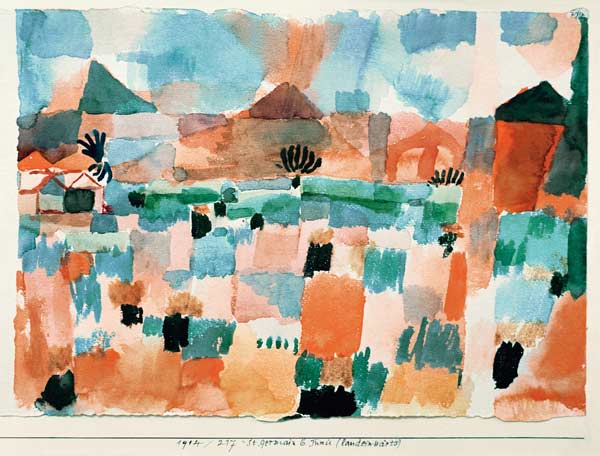 St. Germain b. Tunis (landeinwaerts) de Paul Klee