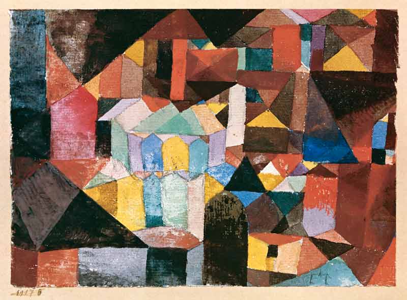 Cheerful architecture de Paul Klee