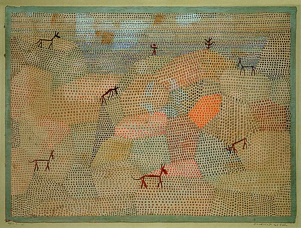 Landschaft mit Eseln, de Paul Klee