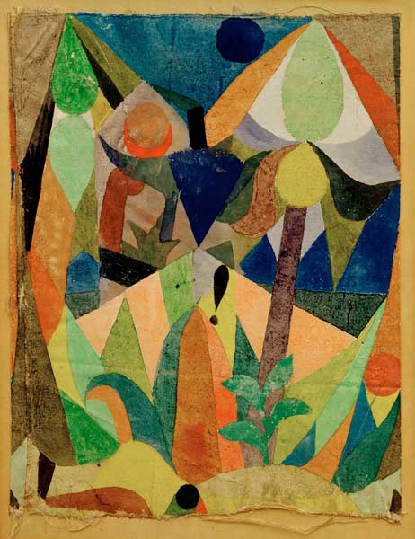 Mildtropische Landschaft, 1918, 151. de Paul Klee
