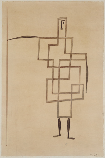 Prince, 1930 (pen & ink and w/c on pink paper)  de Paul Klee