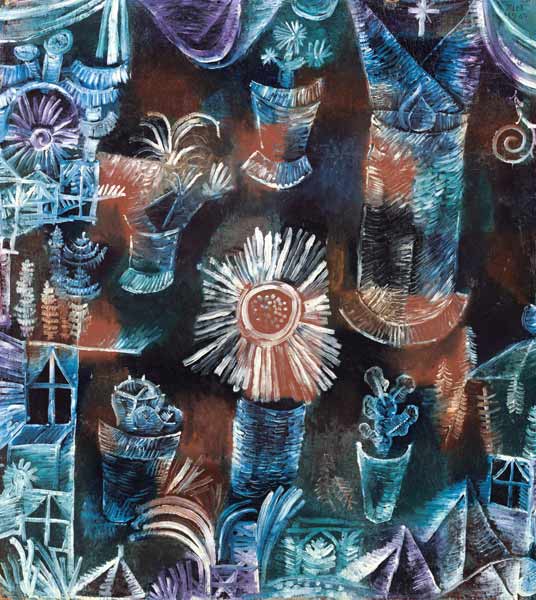 Quiet life with the thistle flower de Paul Klee