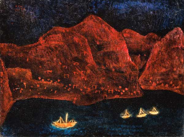 Suedliche Kueste abends, 1925. de Paul Klee