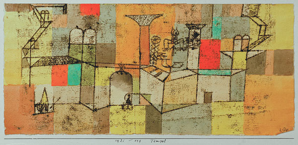 Tempel, 1921.119. de Paul Klee