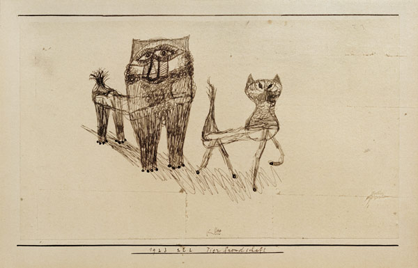 Tierfreundschaft, 1923, 222. de Paul Klee