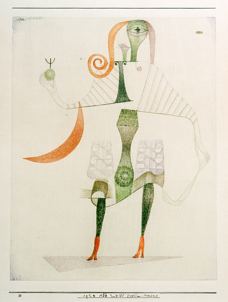 Weibl. Kostuem-Maske, 1924, 150. de Paul Klee