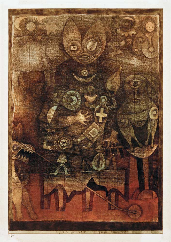 Zaubertheater, 1923, 25. de Paul Klee