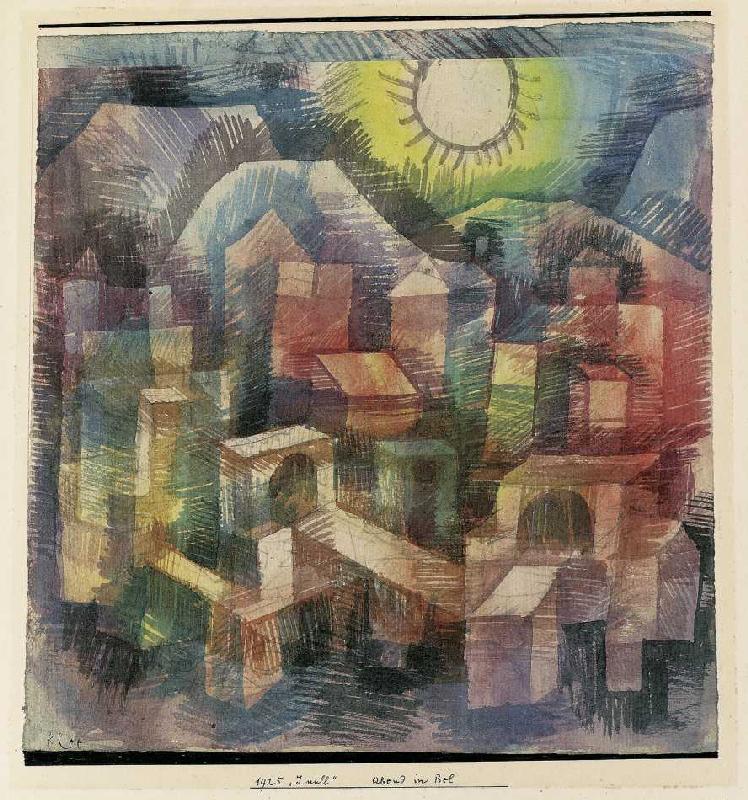 Abend in Bol de Paul Klee