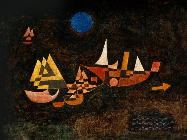 Abfahrt der Schiffe, 1927. de Paul Klee