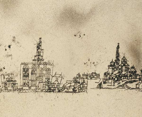 Alte Stadt am Wasser, 1924.169 de Paul Klee
