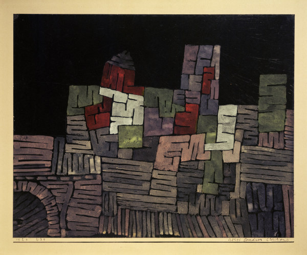 Altes Gemaeuer, Sizilien, 1924. de Paul Klee
