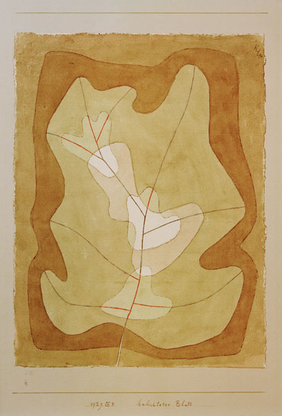 Hoja visible de Paul Klee