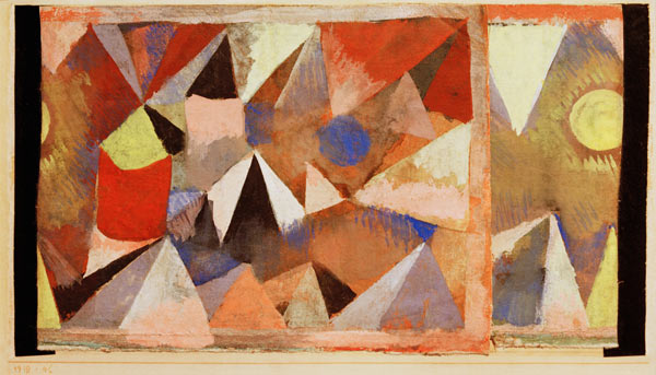 Berglandschaft, 1918, 46. de Paul Klee