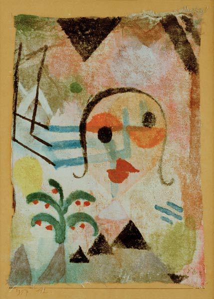 Bildnis einer Rothaarigen, 1917.112. de Paul Klee