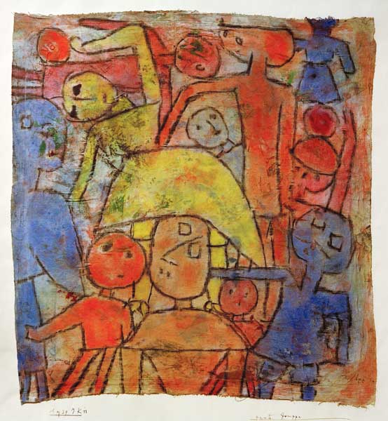 Bunte Gruppe, 1939, 1133 (JK 13). de Paul Klee