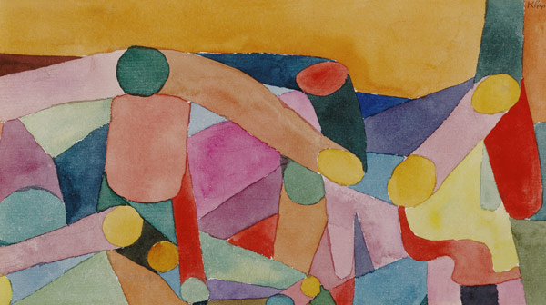 (Untitled) Colour composition, c.1914 (w/c and pencil on paper)  de Paul Klee