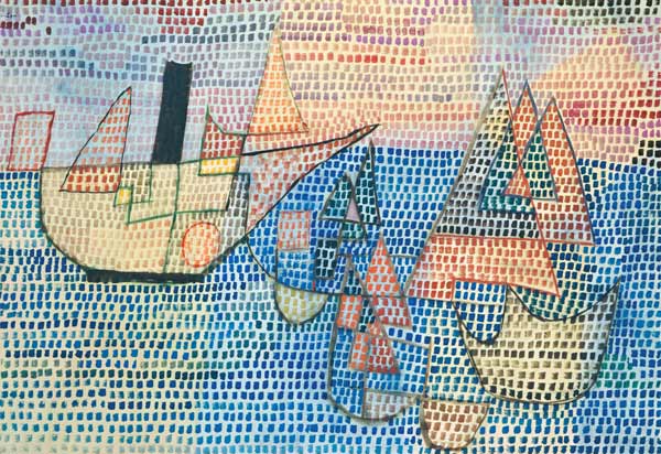 Barcos de vapor y veleros de Paul Klee