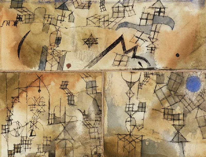 Dreiteilige Komposition de Paul Klee