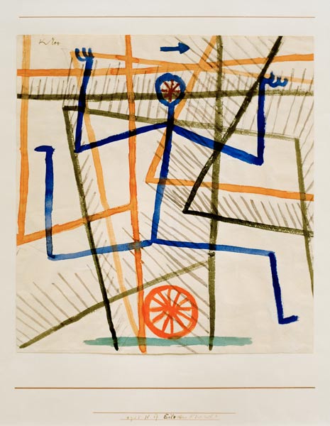 Eile ohne Ruecksicht, 1935, de Paul Klee
