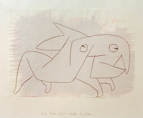 ein tier bald wieder heiter, 1940, de Paul Klee