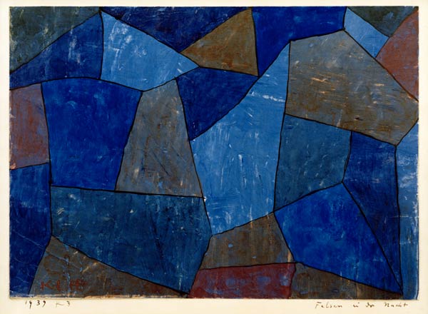 Felsen in der Nacht, 1939.83. de Paul Klee