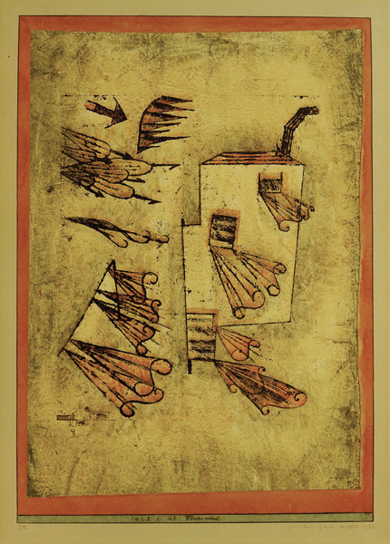 Feuerwind, 1923, 43. de Paul Klee