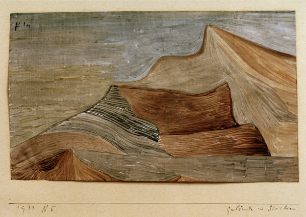 Gelaende im Sueden, 1933.65. de Paul Klee
