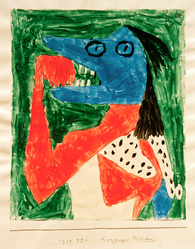 hungriges Maedchen, 1939, 671. de Paul Klee